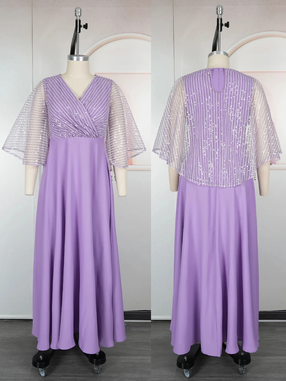 African Party Dresses For Women Dashiki Ankara Sequin Clothing Wedding Evening Gown Elegant Turkey Muslim Maxi Dress Kaftans