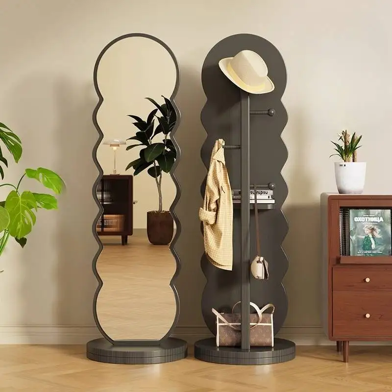 مرايا للفتيات الاسكندنافية لكامل الجسم، مرآة مكياج فاخرة كبيرة الحجم، ديكور فاخر وحديث، أثاث منزلي من Miroir Sur Pied