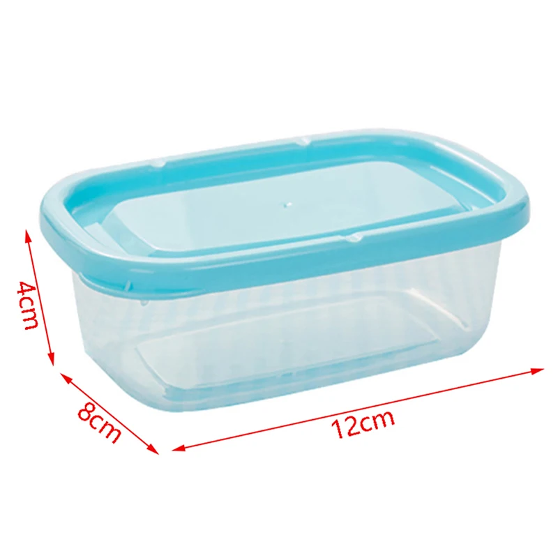 1PC Plastic Kitchen Microwave Rectangular Lunch Box Dinnerware Children Kid School Office Outdoor Camp Portable Bento Box