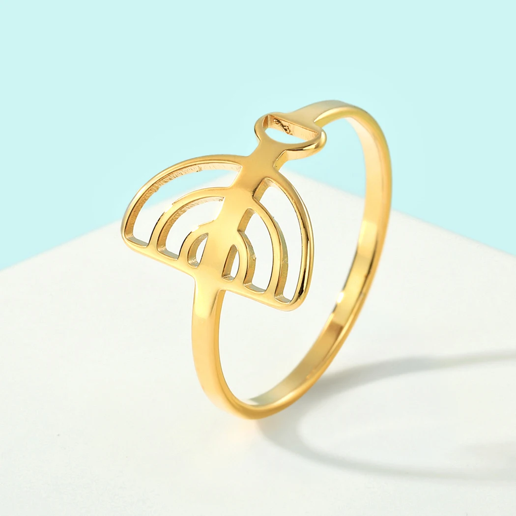 Chandler Stainless Steel Lamp Ring Jewish Menorah Ring Star Ring Menorah Jewelry Judaica Sunshine Jewelry Gift Idea Men Women