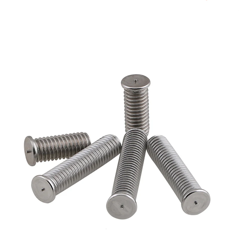100Pcs Stainless Steel Spot Welding Screws #4-40 #6-32 #8-32 #10-24 American British Weld Studs for Capacitor Nail Welding