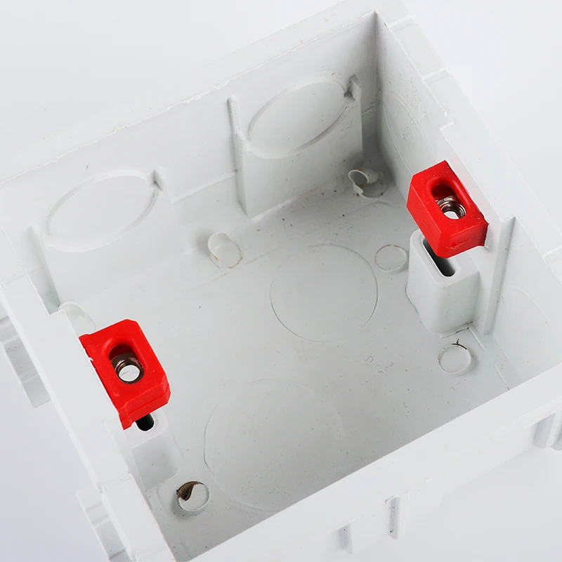 Picture 6: Type 86 General electric wall switch socket mounting box, switch socket junction box hidden in the mounting box white red blue