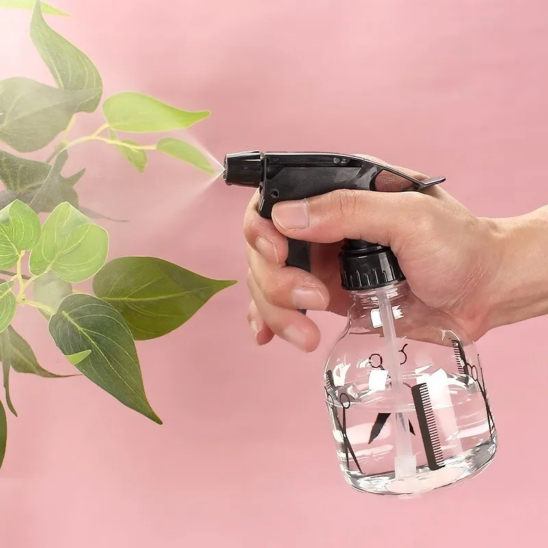Transparent Barber Shop Spray Kettle Multifunctional Watering Water Bottle 250ml Stylist Scissors Spray Bottle Water Dense