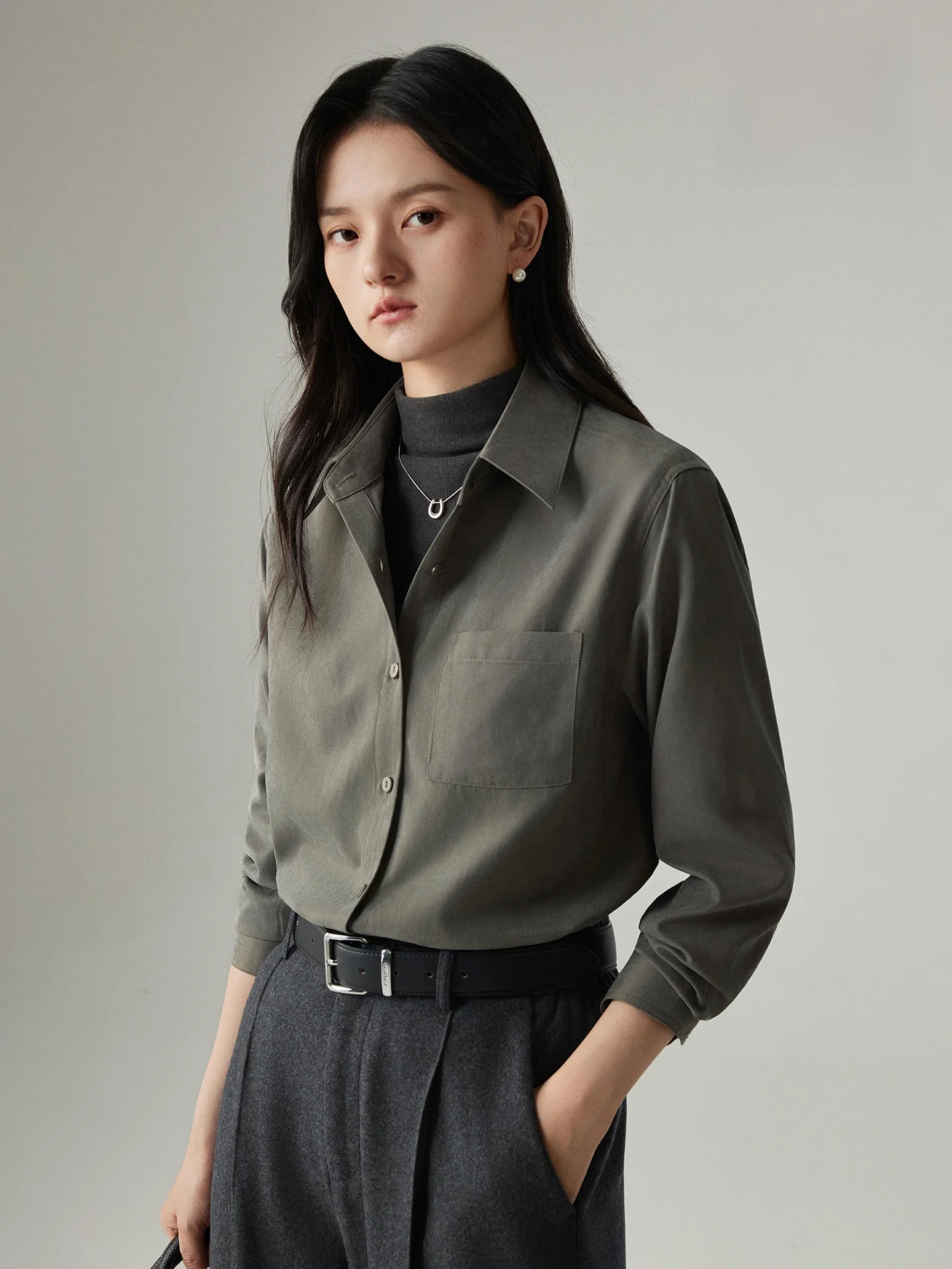 

Женская повседневная вельветовая рубашка Yake Home для весны и осени, для работы и повседневной носки, с флокированием, прямого кроя, из полиэстера, с длинным рукавом