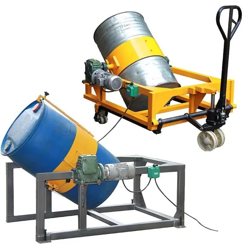 Drum Rotator Barrel Mixing Equipment Industrial Barrel Stirring Device For Liquid Raw Material Chemical Factory Workshop Use