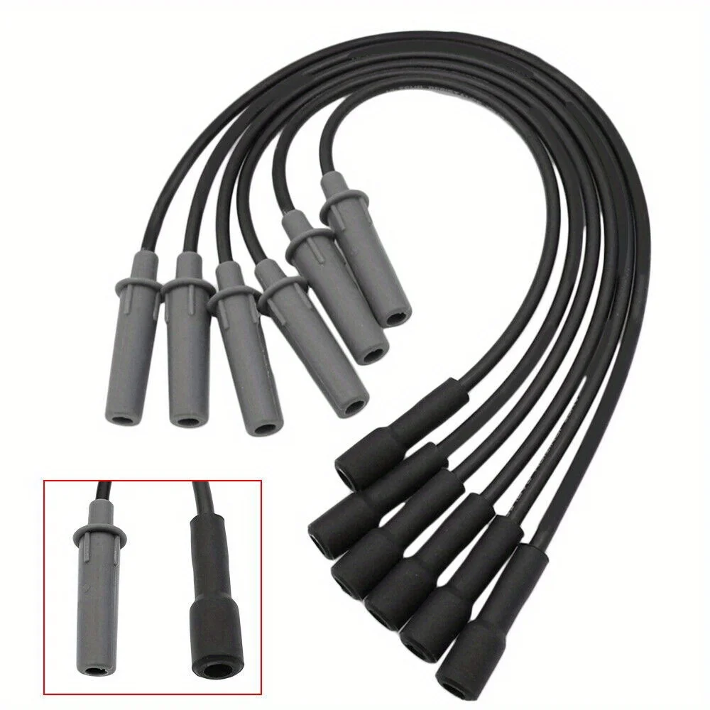

6pcs Spark Plug Wire For Dodge Caravan 2001-2007 3.3 V6, For Grand Caravan 2008 3.8 V6