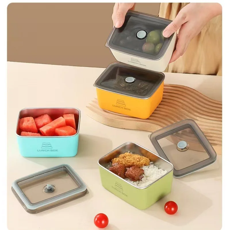 Miroly Lunch Box Stainless Steel Food Storage Container Lunch Box With Vacuum Seal Lid For Picnic Office Meal Prep
