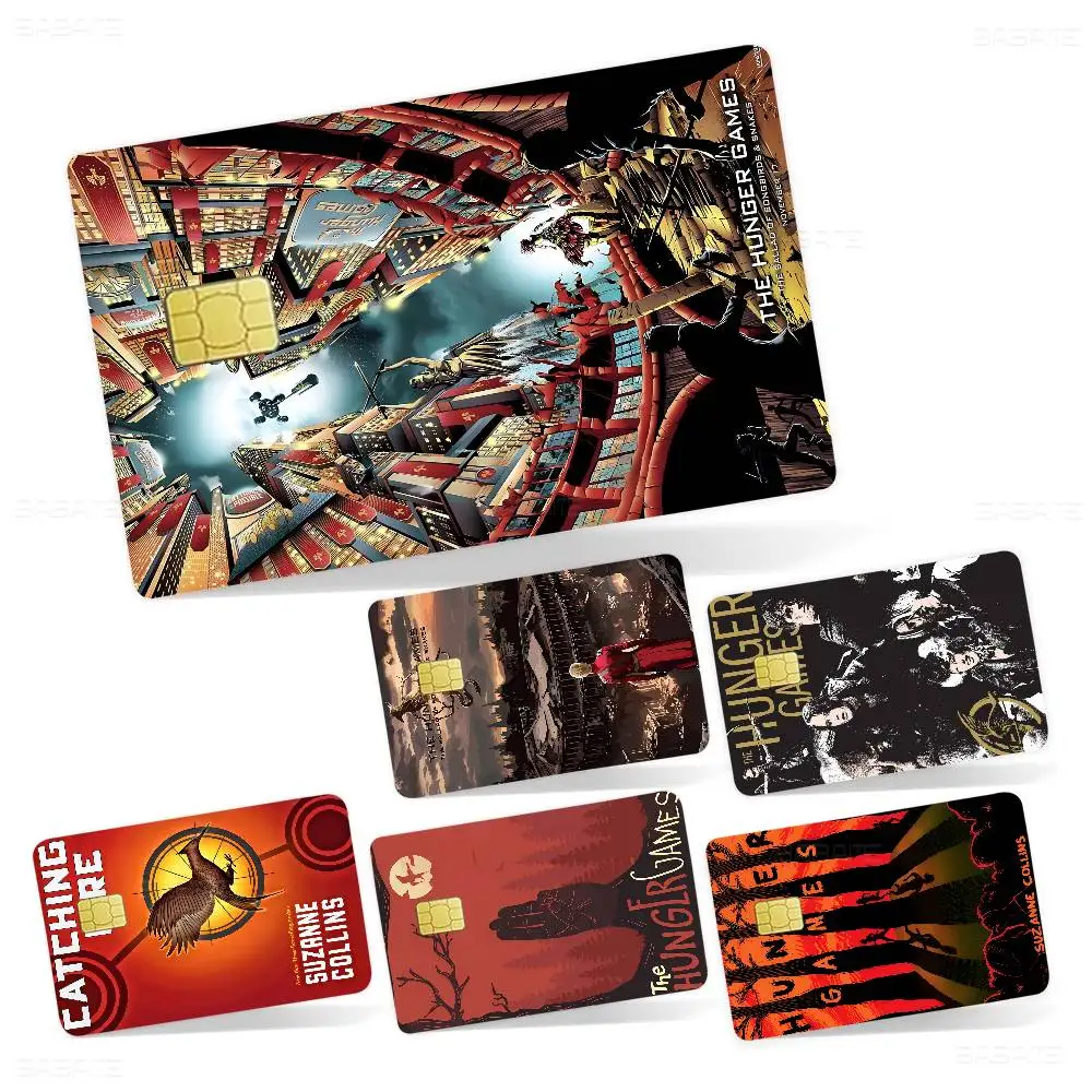 Anime T-The H-Hunger G-Games 3 Anime Cartoon Sticker Film Skin for Credit Card Debit Bank Bus