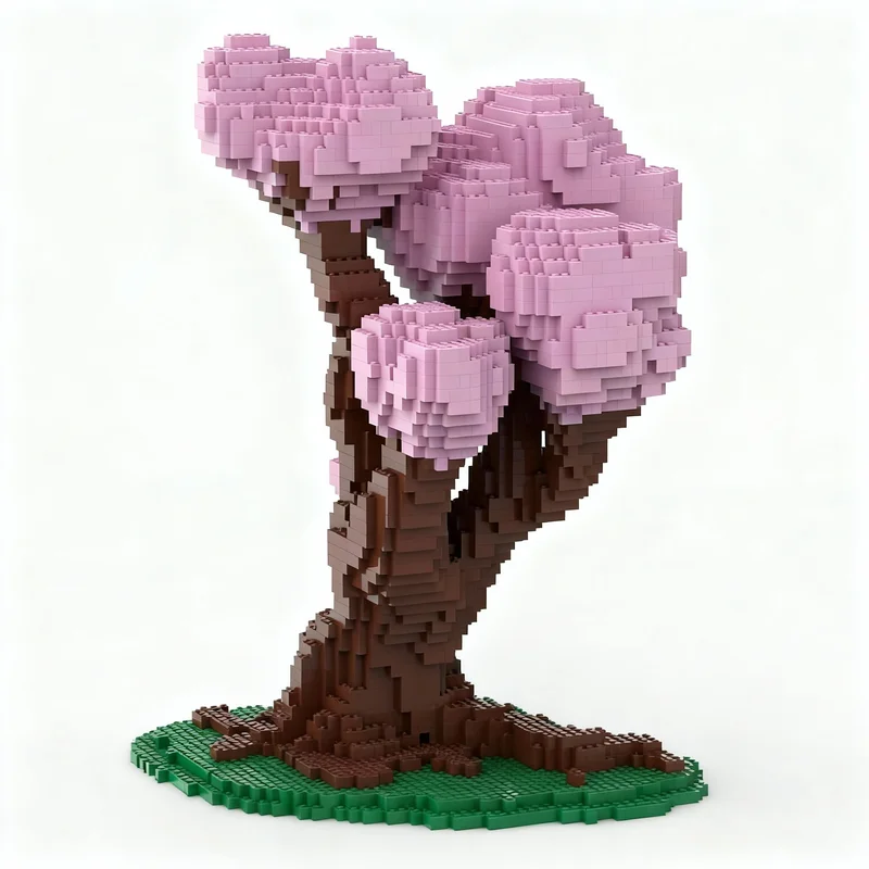 

4460pcs MOC Blossom Tree Sculpture Sculptures Model Building Blocks Construction Toy Christmas Gifts DIY Creative Idea Education