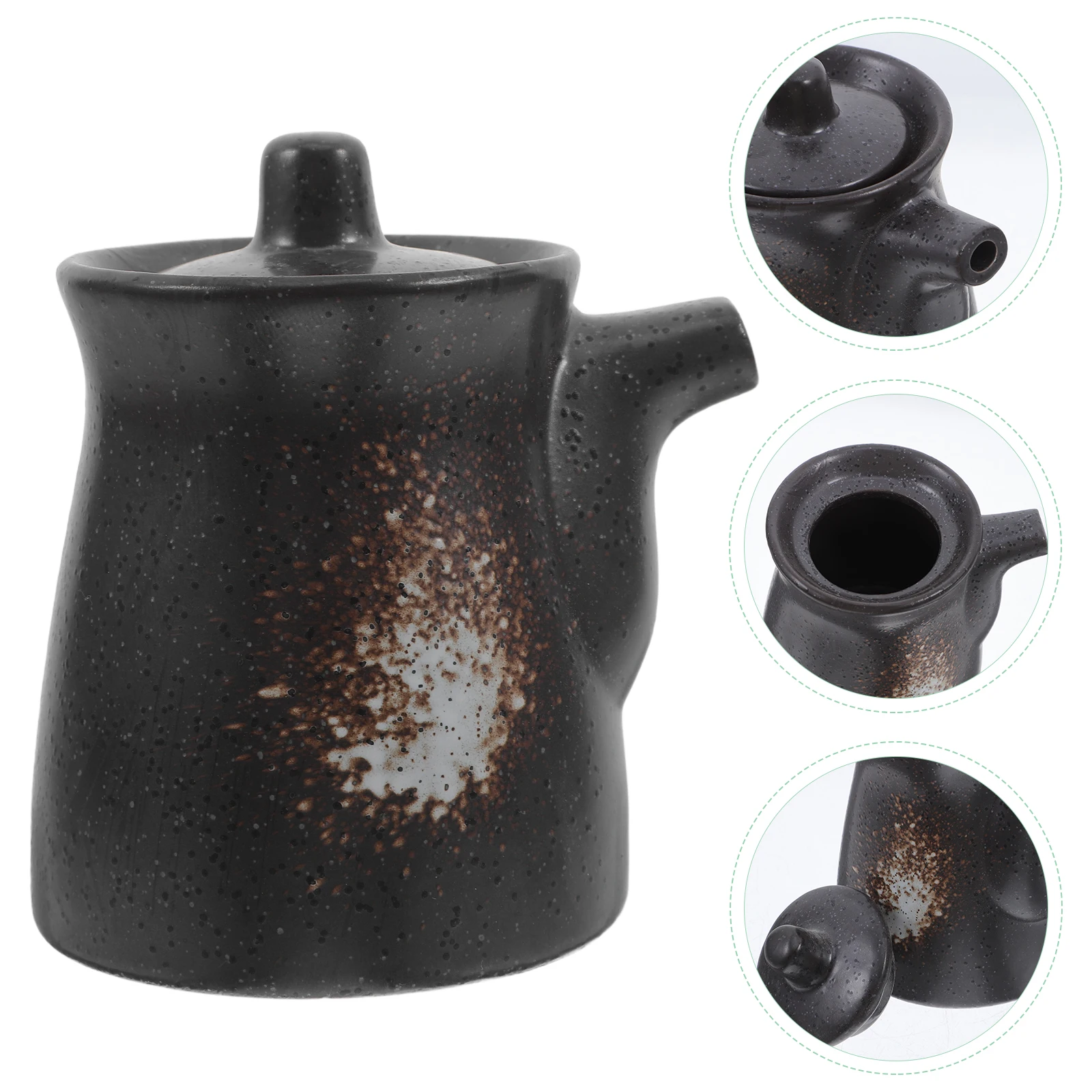 

Sauce Dispenser Seasoning Kettle Pepper Shaker Container Oil Vinegar Bottle Kitchen