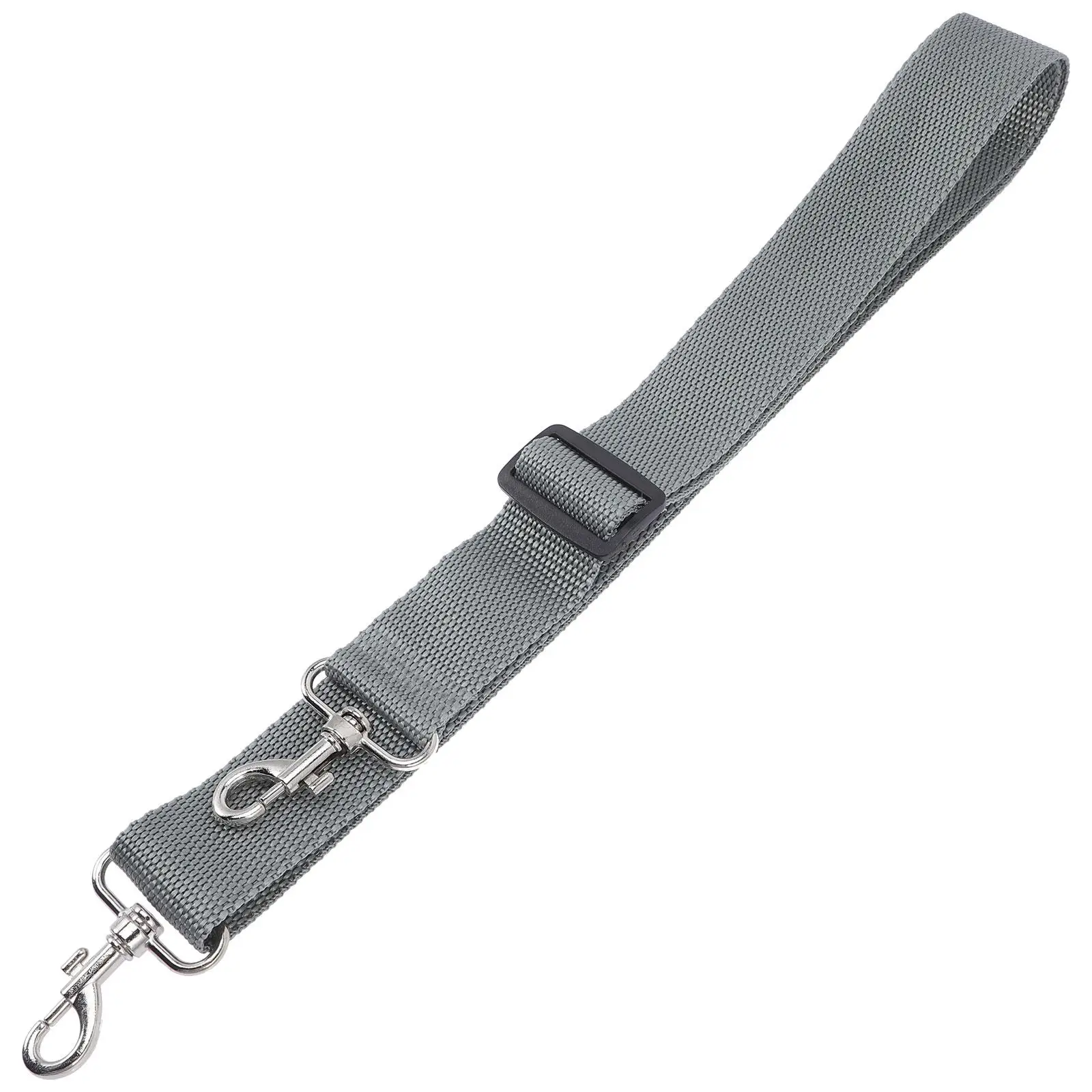 

Silver Grey Snare Drum Strap 3.6CM Wide Adjustable Tiger Hook Drum Belt Sling for Marching Band Practice Performance