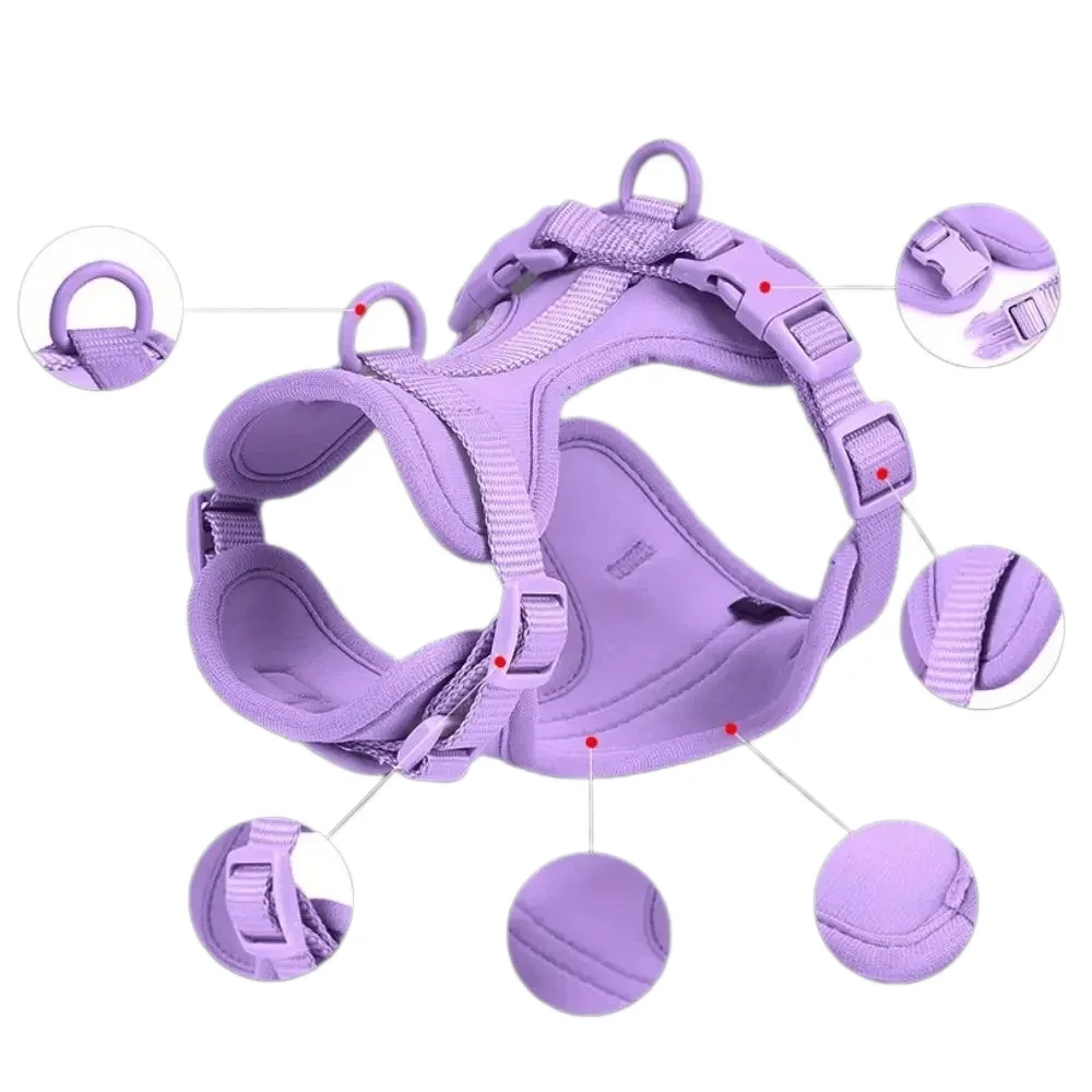 Dog Harness No Pull Adjustable Breathable Soft Fashion Reflective Vest Small Medium Dogs Cats Outdoor Walking Training Hot New