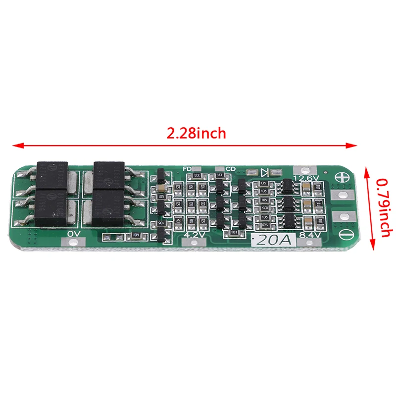 3S 20A Li-ion Lithium Battery 18650 Charger PCB BMS Protection Board 12.6V