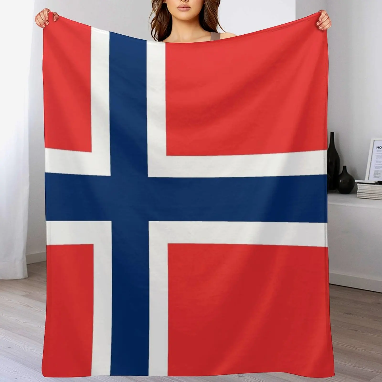 

Norway Flag Throw Blanket Decorative Soft Throw Blanket for Couch Sofa