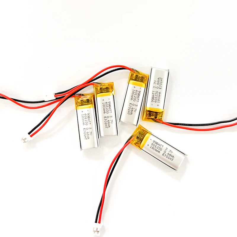 Akumulator litowo-jonowy 601230 180mAh 3.7V do wielokrotnego ładowania, polimerowy, litowy, do zestawu słuchawkowego Bluetooth TWS, wentylatora ręcznego, dyktafonu, długopisu, Walkmana, MP3 — zdjęcie produktu 3