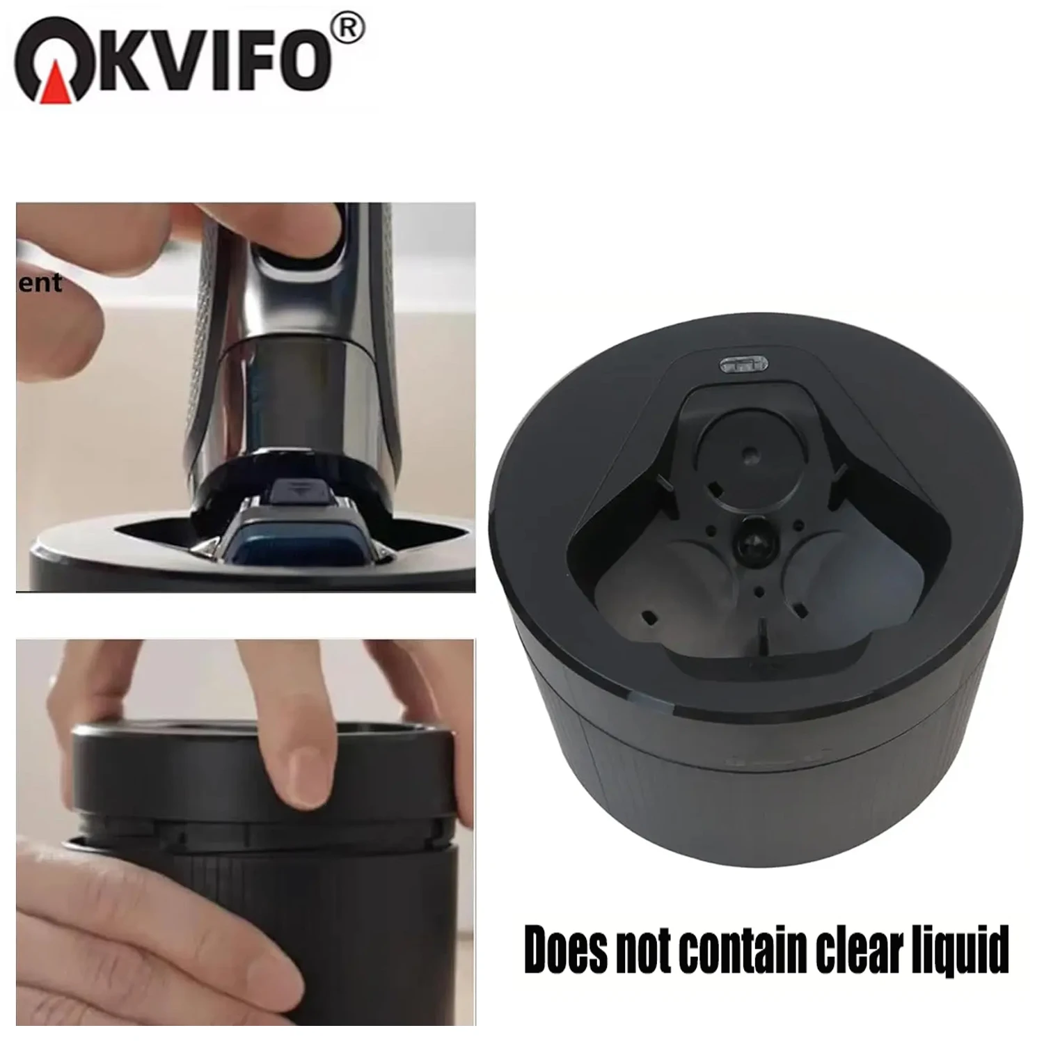 Replacement Quick Cleaning Pod Compatible with Philips 2nd Series 7000 S9000 S5000 Angular polygon Shavers，for Philips Cleaning