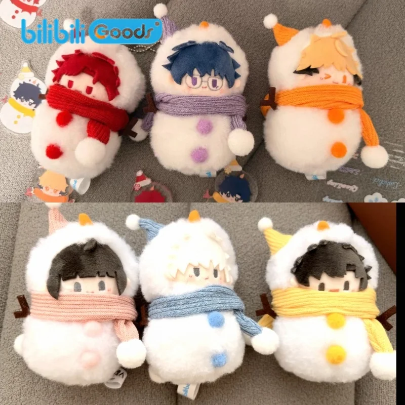 

Плюшевый брелок-снеговик Bilibili: Мягкий, пушистый, зимняя серия, аниме-украшение для сумки, коллекционный сувенир