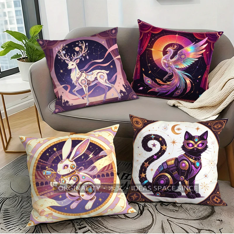 Magical Fantasy Animal Pillow Covers Pattern Cushion Cover Suitable for Sofa Bedroom Car Pillow Cover