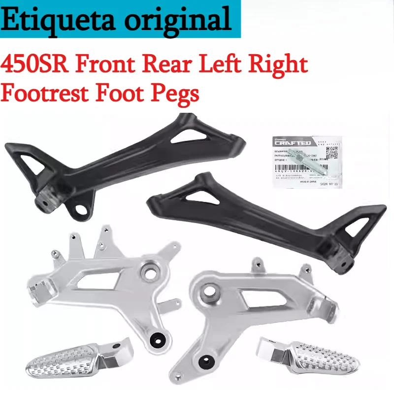 FOR CFMOTO Original 450SR CF400-6-9-12-13 Motorcycle Front Rear Left Right Footrest Foot Pegs Pedal Assembly Original Parts