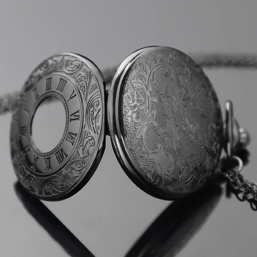 الطلب الروماني ريترو كوارتز ساعة الجيب خمر قلادة قلادة للجنسين ساعة للرجال النساء الأطفال هدايا فريدة من نوعها #6