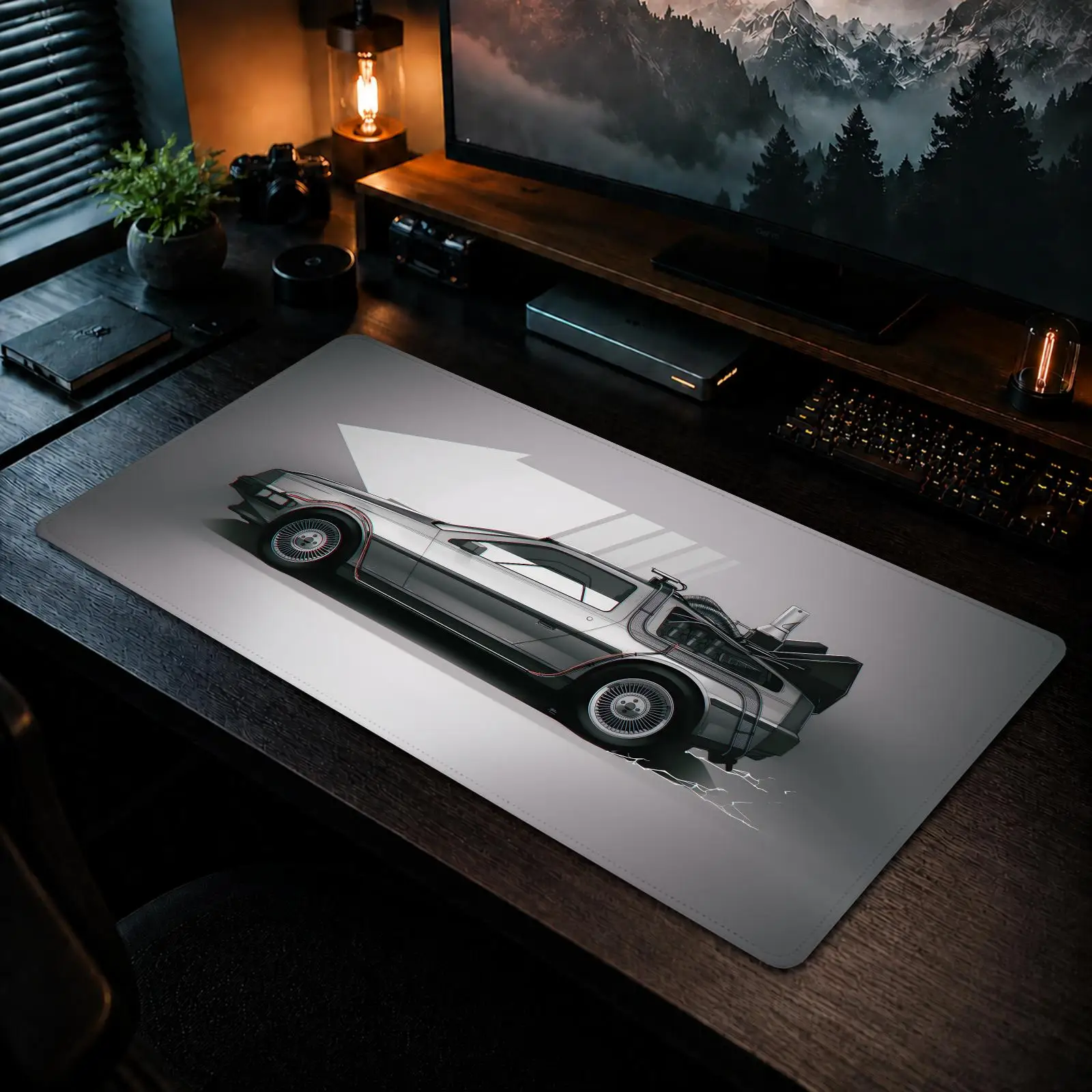Cool Back to the Future Mouse Pad Gaming office Non-slip Desk Mat Diy Mousepad Large Game Keyboard overlock