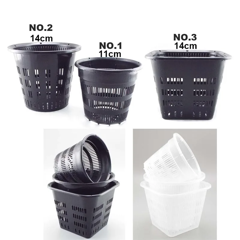 Mesh grow Pot Net Cup plastic Basket Orchid Plant Flowers Planting Nursery Pots Breathable Hydroponic Greenhouse Garden Tools D1