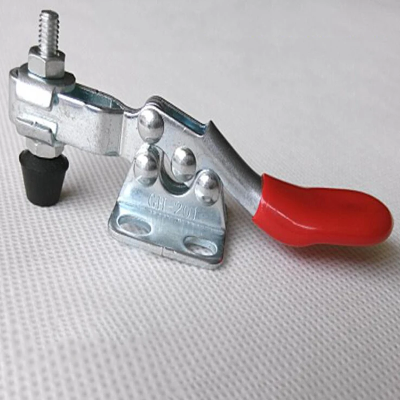 GH-201 27kg Toggle Clamp Quick Release Vertical/Horizontal Type Clamps U-shaped Bar Hand Tool for Woodworking