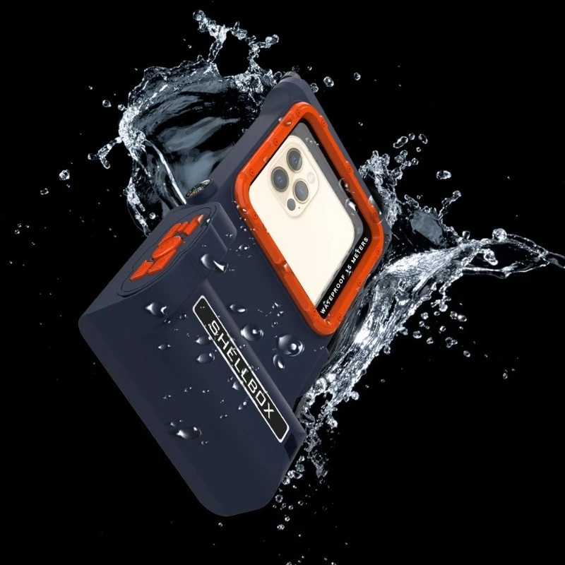 

Waterproof Case Bluetooth Swimming Diving Case with Strap Full-Body Screen Camera Protector for IPhone Series for Samsung Series