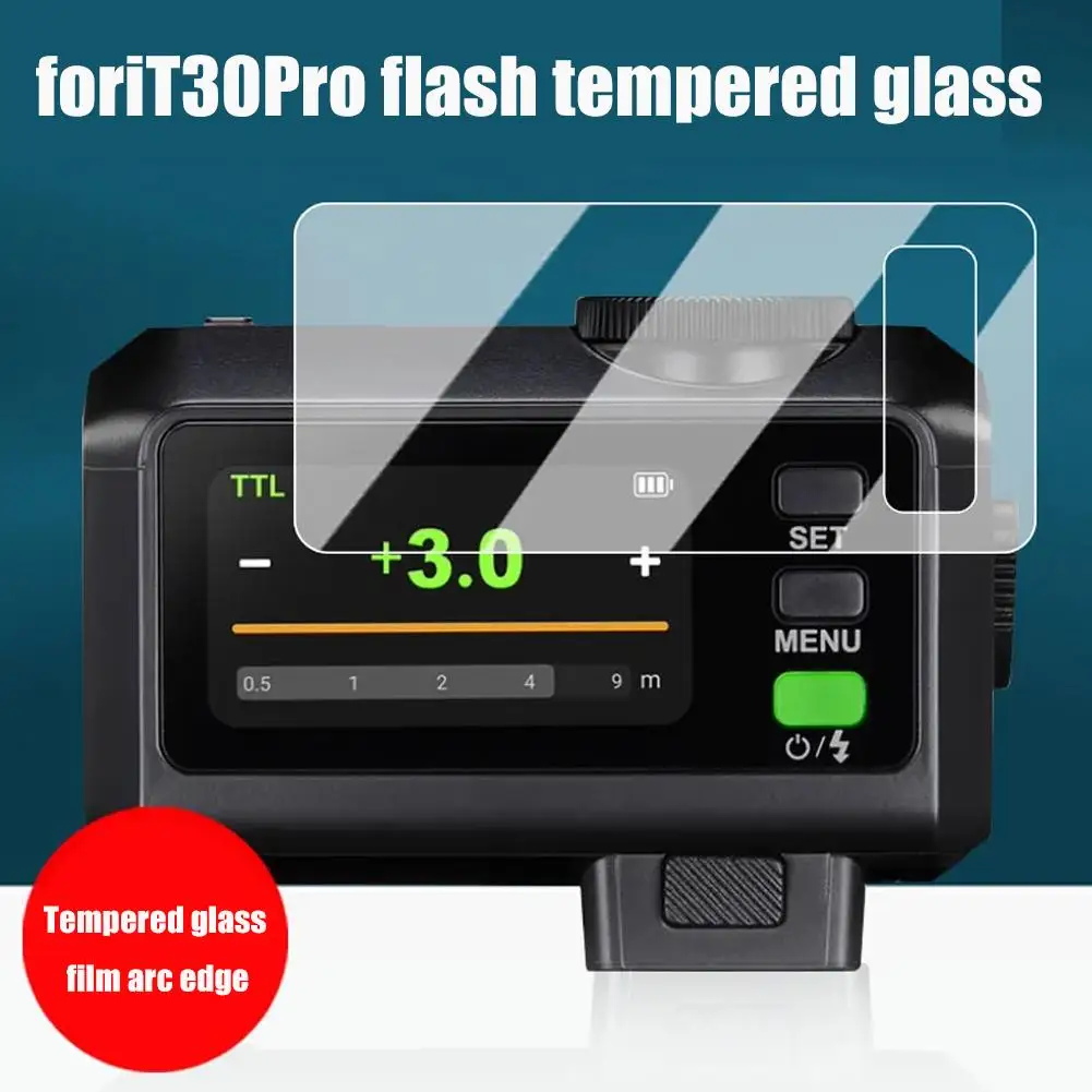 ฟิล์มกระจกนิรภัยสำหรับแฟลช Godox IT30Pro แบบใส ป้องกันการตกกระแทก ป้องกันรอยขีดข่วน อุปกรณ์เสริมสำหรับแฟลชขนาดเล็ก