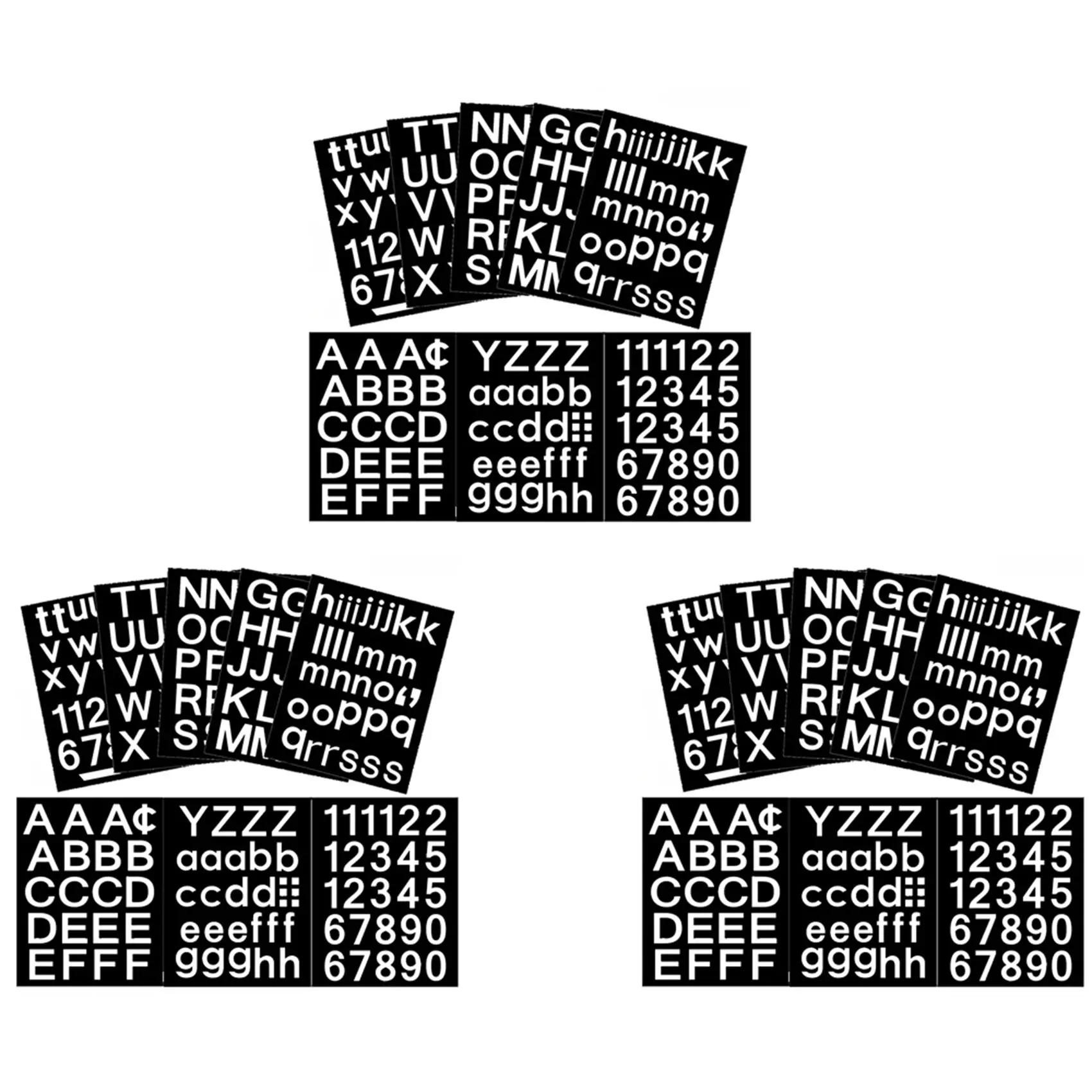 A64Z 24 Sheets Self-Adhesive Vinyl Letters Numbers Kit, Mailbox Numbers Sticker For Mailbox,Signs,Window,Cars,Address Number