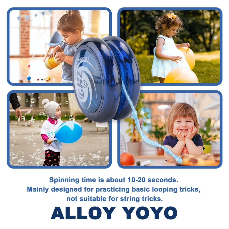 

MAGICYOYO Responsive Yoyo D1 GHZ,Professional Looping Yoyos For Kids Beginner With Yoyo Strings+Finger Cot+Yoyo Ba