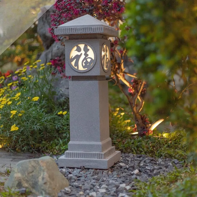 Modern Outdoor LED Garden Villa Landscape Decoration Solar Columnar Lawn Light