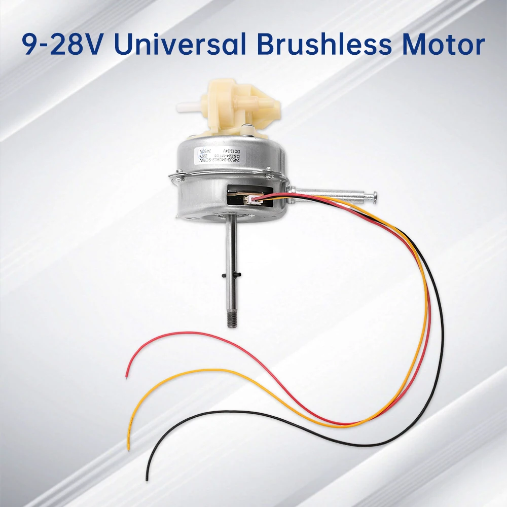 DC9-28V Bürstenloser Motor 28W 1450 U/min Schwenkkopf-Lüftermotor Geräuscharm Doppellager Tischventilator Wandmontierter Lüftermotor – Detail 7