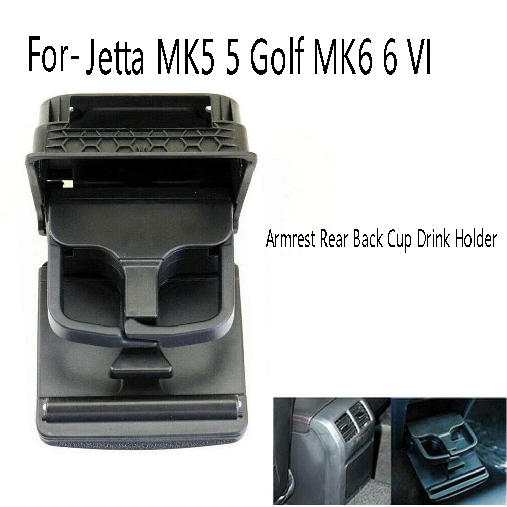 ที่วางแขนคอนโซลกลางถ้วยหลังถ้วยเครื่องดื่มสำหรับ-Jetta MK5 5 MK6กอล์ฟ6 VI 1K0862532C 1K0862532