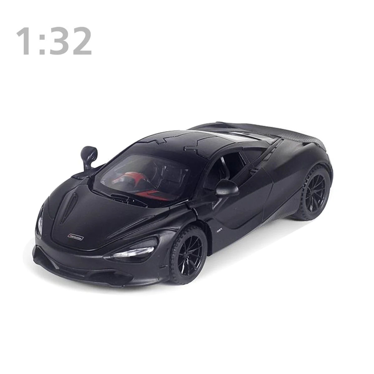 1/32 McLaren Spielzeugautomodell mit Sound, Licht, Türen geöffnet, Legierung, Druckguss-Modell, Fahrzeugsammlung, Spielzeug für Jungen, Erwachsene, Festival-Geschenk