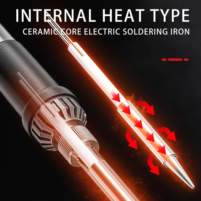 High-efficiency Constant Temperature 60W Electric Soldering Iron, Fast Heating, Precise Temperature Control and Adjustment