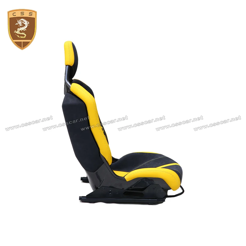 CSS Customized Auto Seats Dry Carbon Fiber Seat Back Cover For Lamborgini  Lp700 SVJ Racing Seat Black Interior Car Accessories