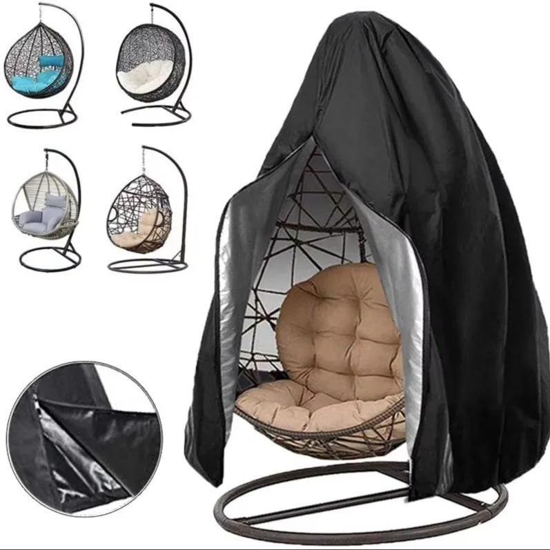 210 Oxford cloth eggshell cover waterproof cover outdoor hanging chair dust cover zipper style hanging chair swing