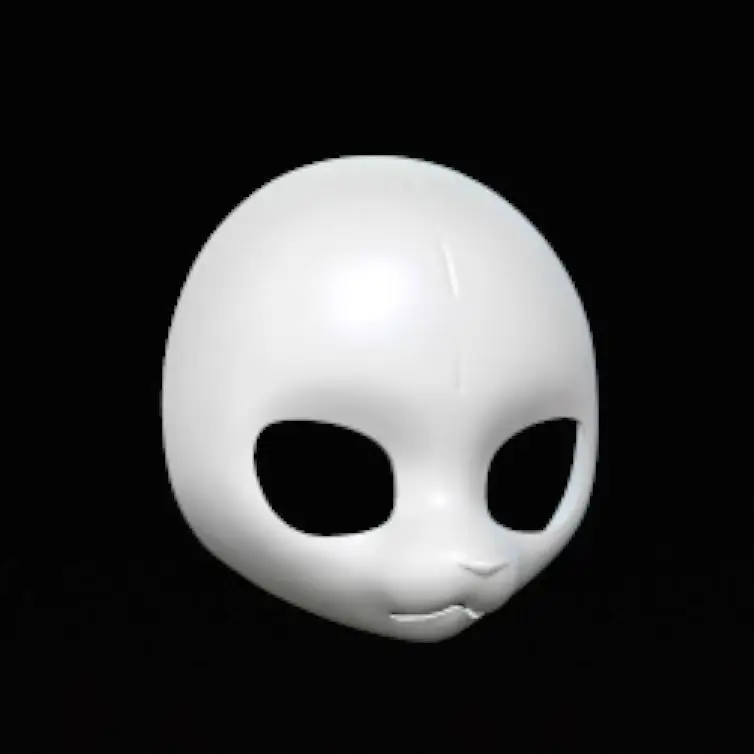 American Style and Kemono Base Mask Mixed Kig Short Snouted Canine Animal Suit Skull PETG Material 3D Printed Skull