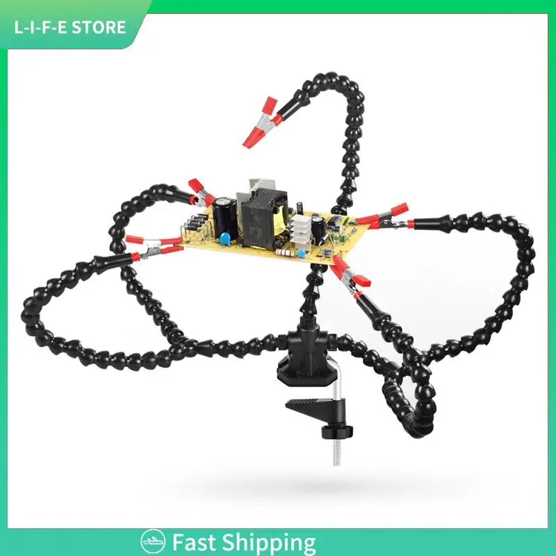 

Desk Clamp Soldering Third Hand Tool Flexible Arms Soldering Station Holder For Electronic Repair Soldering-AA98
