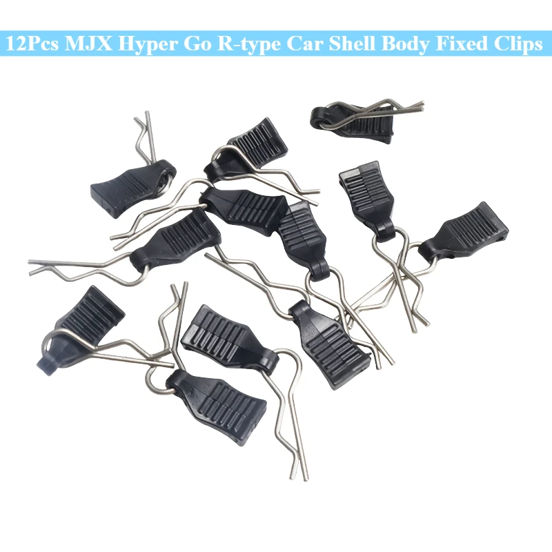 12Pcs MJX Hyper Go R-type Car Shell Body Fixed Clips Pin for MJX 14210 14209 14303 14301 16208 16210 SCY 16101 RC Car Parts M001