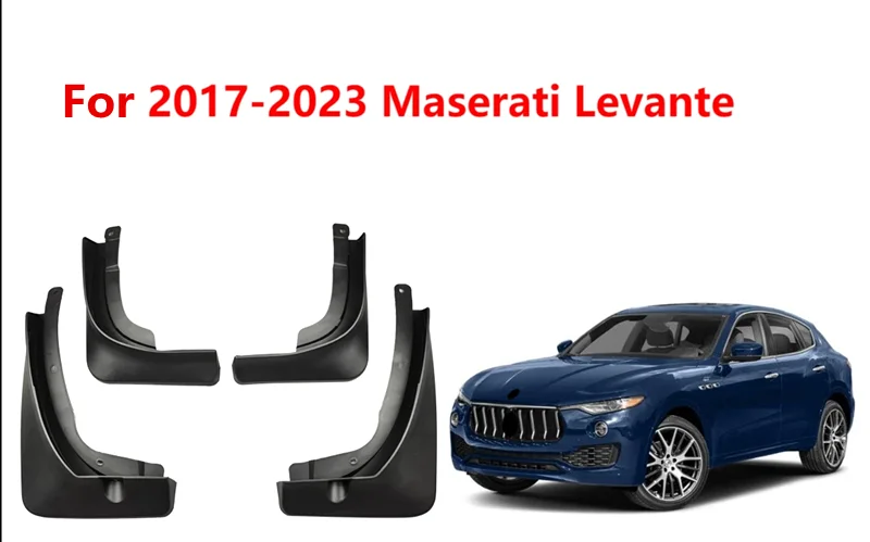 

Car Mud Guards Flaps Accessories For Maserati Levante SUV 2017 - 2021 Exterior Tyre Splash Guards Mudflaps Mud fenders Mudguards