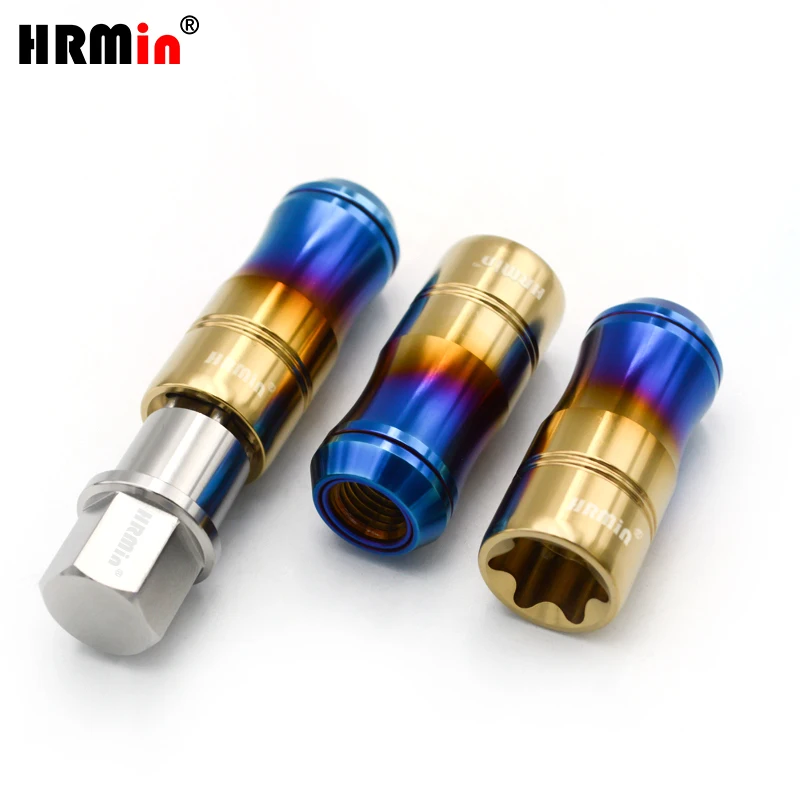 

Титановая колесная гайка HRMin Gr.5 с коническим седлом и свободной шайбой, M12*1.25*52мм, для Nissan, Great Wall, Geely, Subaru