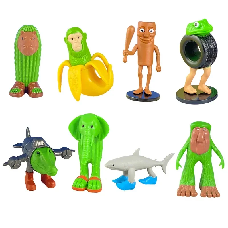 

Italian Brainrot Anime Action Figures Tung Tung Tung Sahur Ornaments Figure Funny Meme Pvc Toy Model Home Decor Gift Ornaments