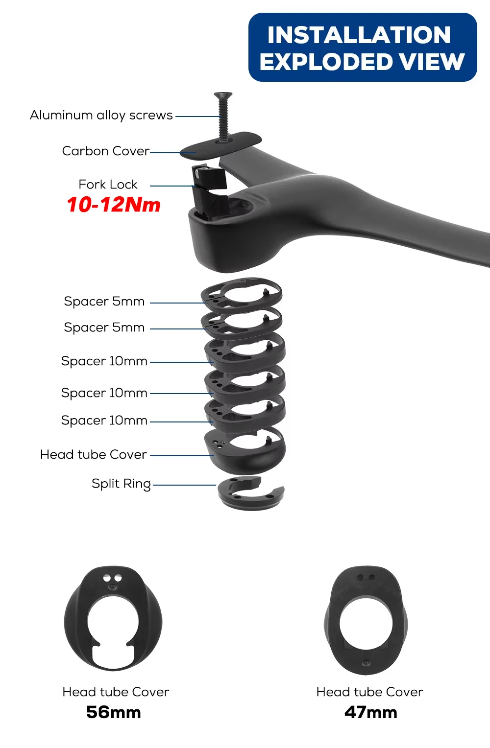 ULLICYC T4 ULTRA Rennrad-Lenker aus Vollcarbon mit integriertem Kabelzug, Cockpit für 360mm-380mm mit Halterung – Detail 17