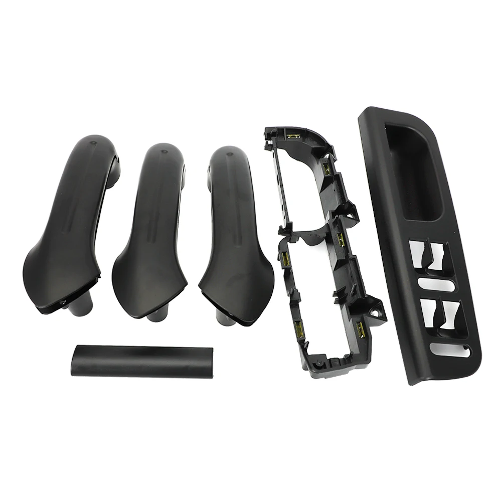 6X Front Rear Left Right Door Black Pull Grab Handle For VW Bora Golf 4 MK4 for Jetta 1999-2007 Inside Door Handle Door Armrest