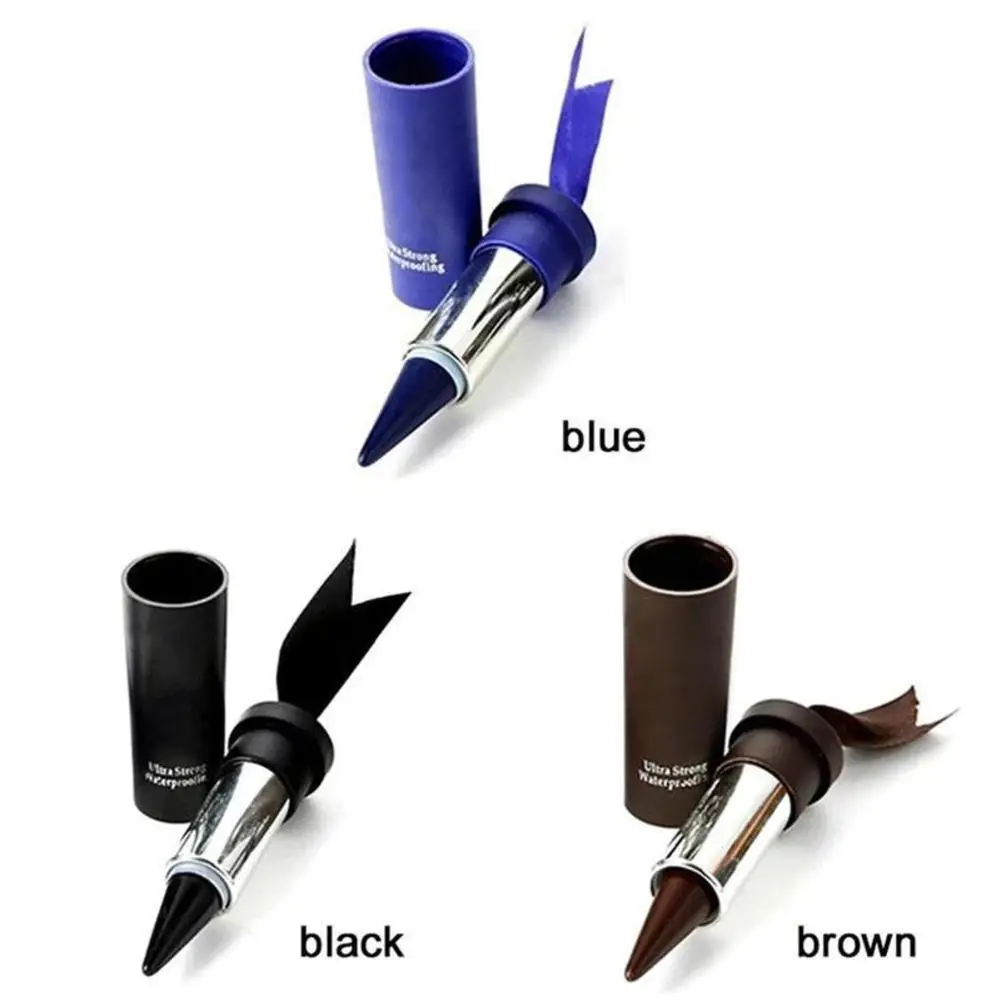 Women Smoky Eye Eyeliner Pencil Thick Pencil Eye Gel Liner Bold Eyeliner Color Blue Waterproof Long Lasting Korea Cosmetics