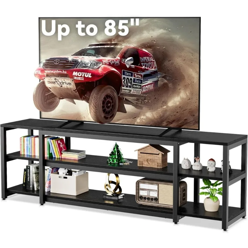 Wide Wood TV Console 1