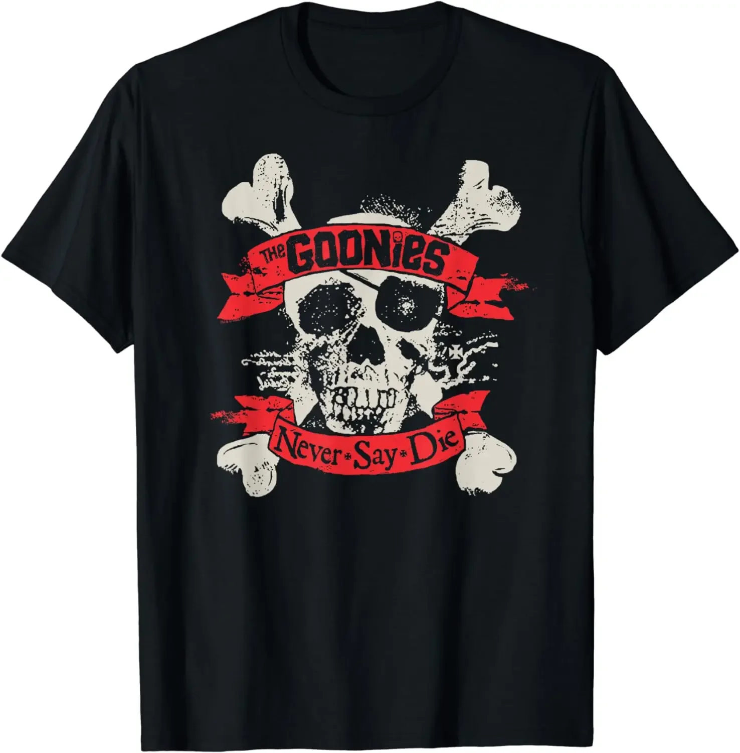 The Goonies Never Say Die Skull and Crossbones T-Shirt