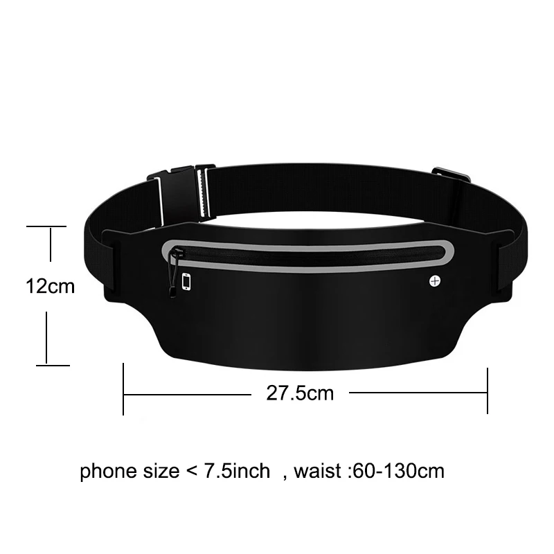 วิ่งเข็มขัดเอวกระเป๋ากีฬา Fanny Pack ผู้หญิงผู้ชายกันน้ํา GYM กระเป๋าโทรศัพท์กล้วยกระเป๋า Run อุปกรณ์เสริม